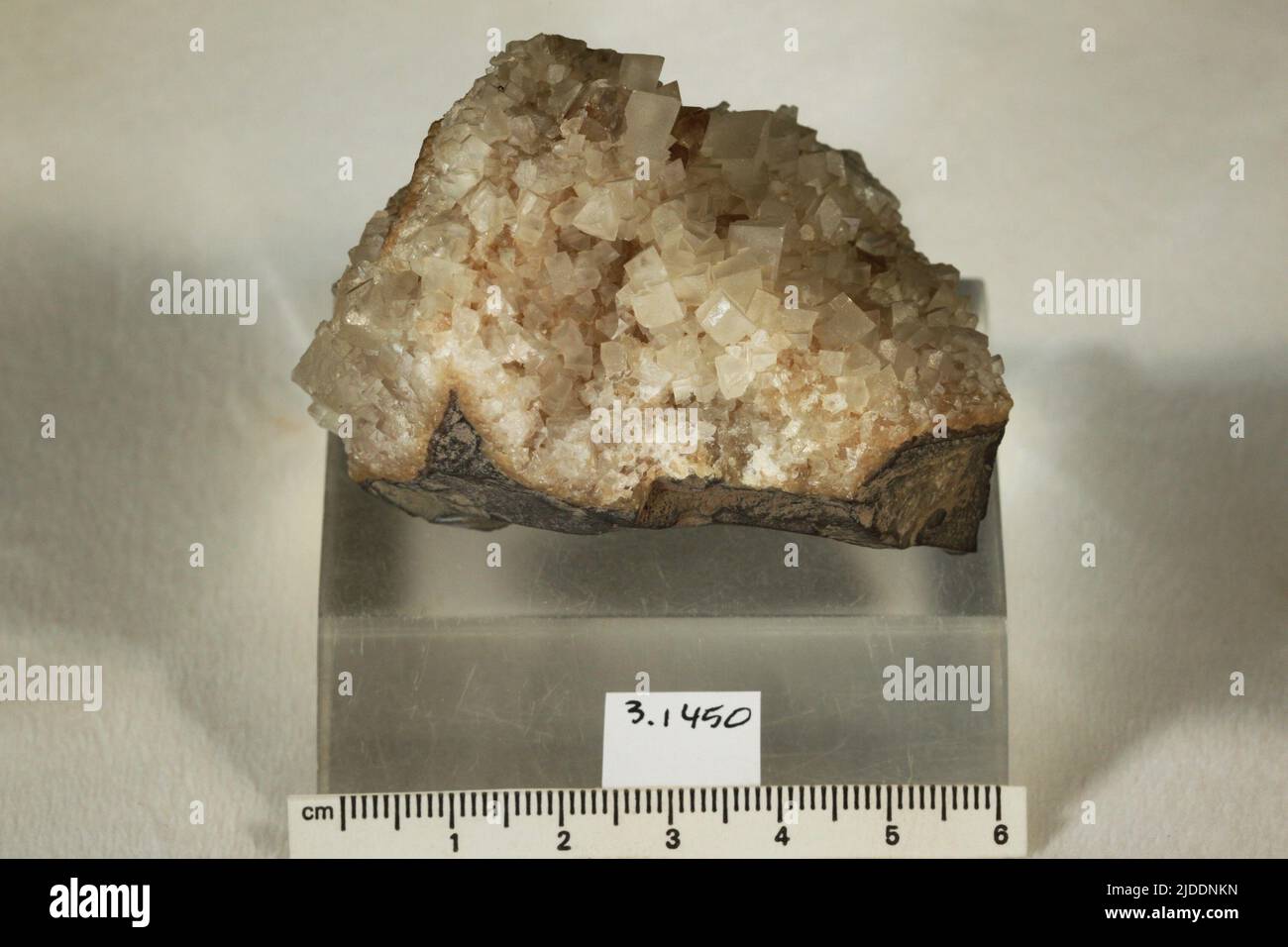 Minerales de barita. América del Norte; Estados Unidos; Colorado; Condado de Las Animas; Apishapa Creek Foto de stock
