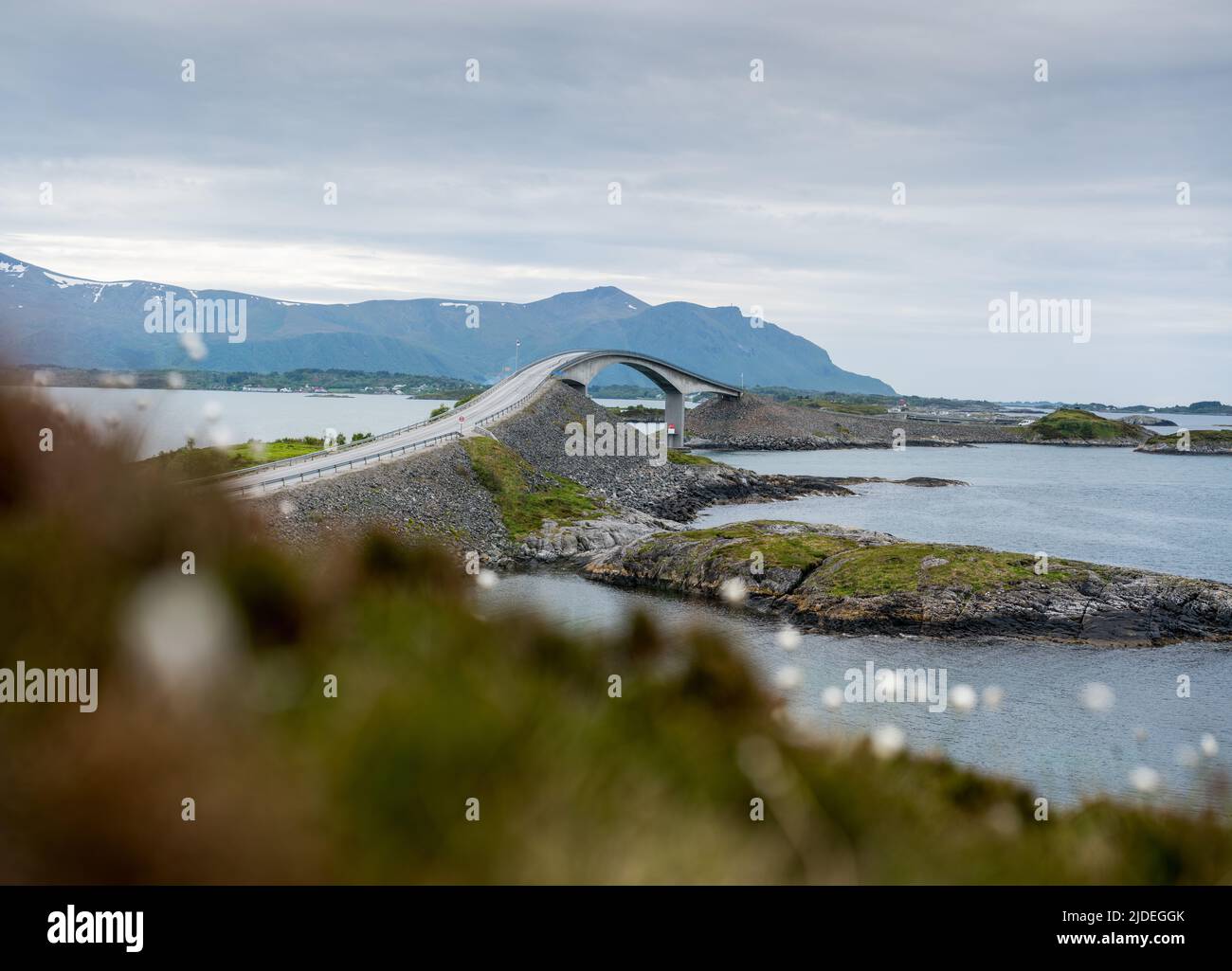 Carretera del Océano Atlántico, Noruega, Europa Foto de stock