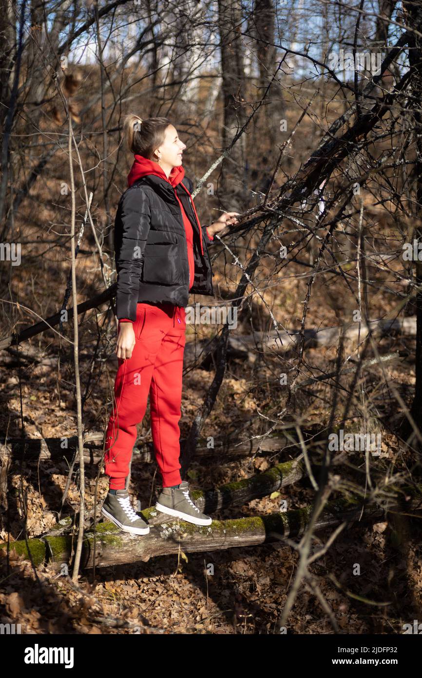 Woman with trekking outfit fotografías e imágenes alta resolución - Alamy