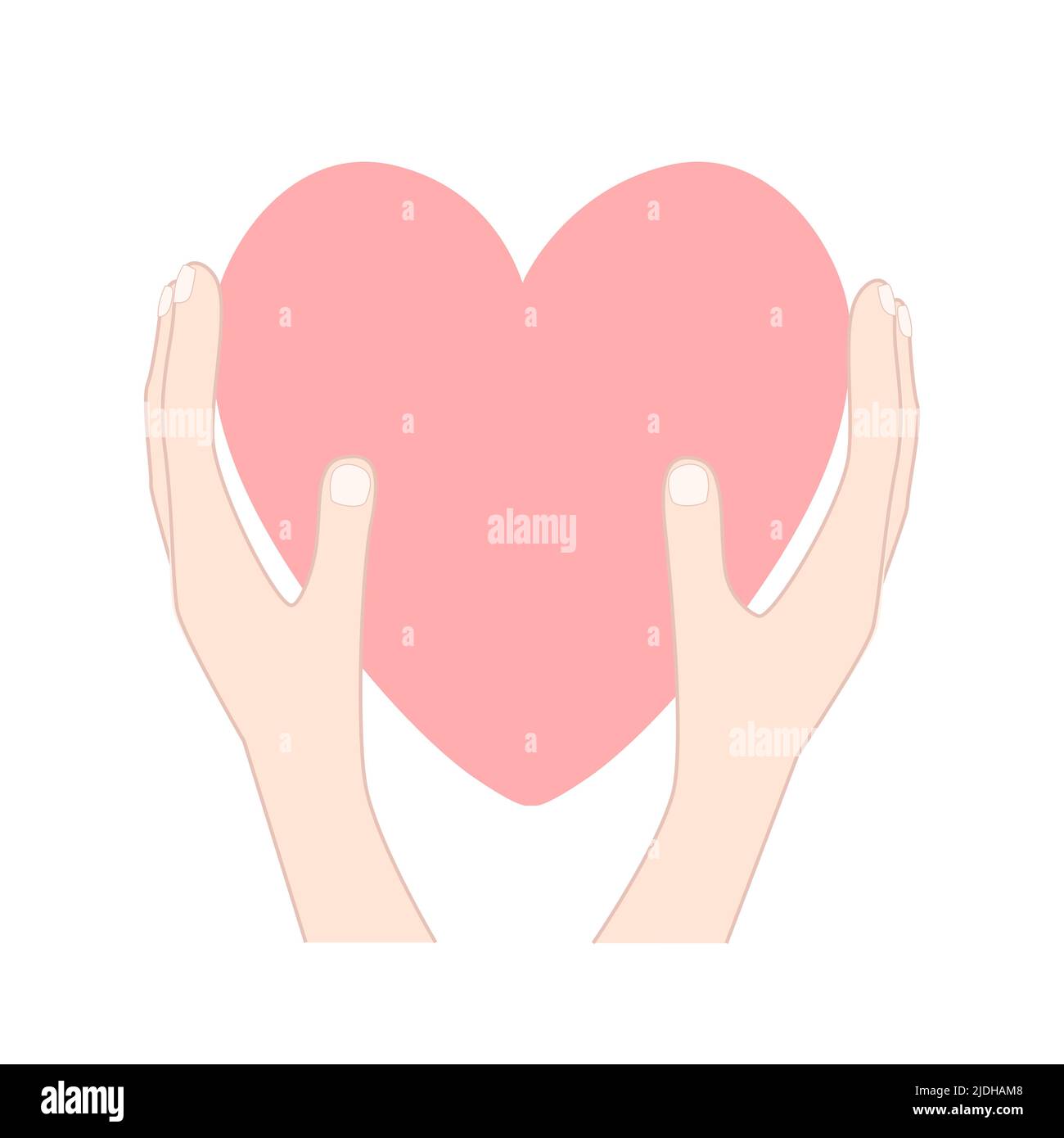 Icono de corazón en la mano fotografías e imágenes de alta resolución -  Alamy
