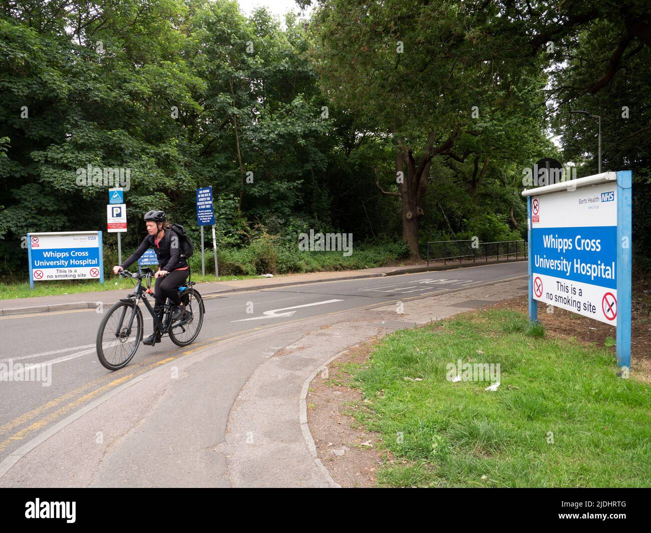 Whipps Cross Hospital universitario parte de la entrada del Barts NHS Health Trust Foto de stock