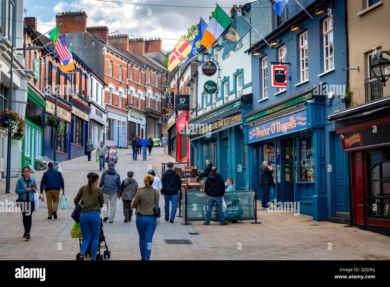 O'Donnell's Bar en Waterloo Street, Derry City, Irlanda del Norte Foto de stock