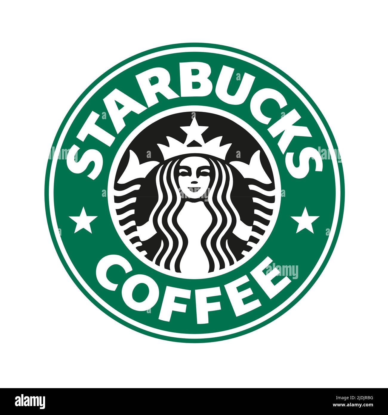Logotipo de Starbucks vectorial aislado en blanco Ilustración del Vector