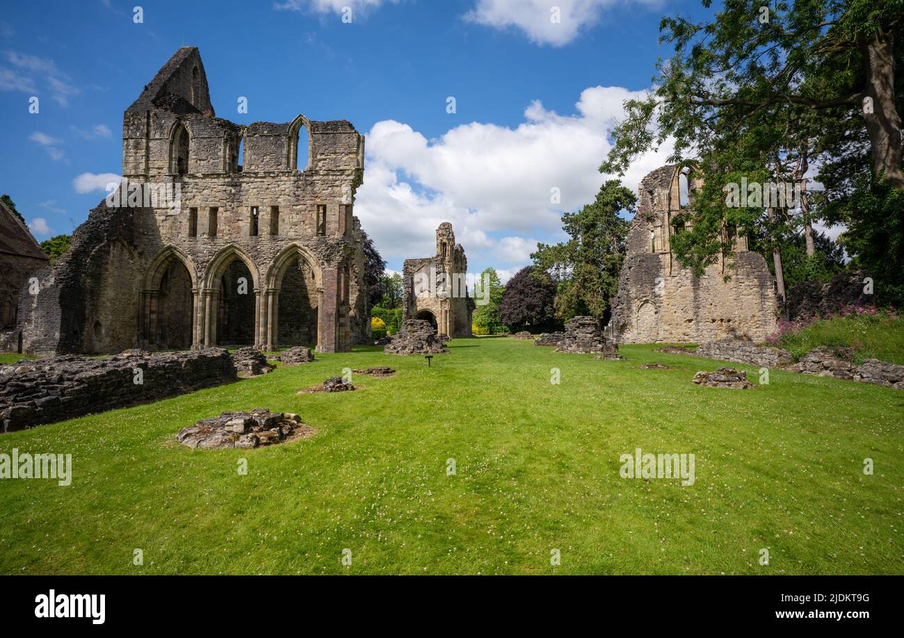 El Priorato Wenlock del siglo 12th en Shropshire, Inglaterra Foto de stock