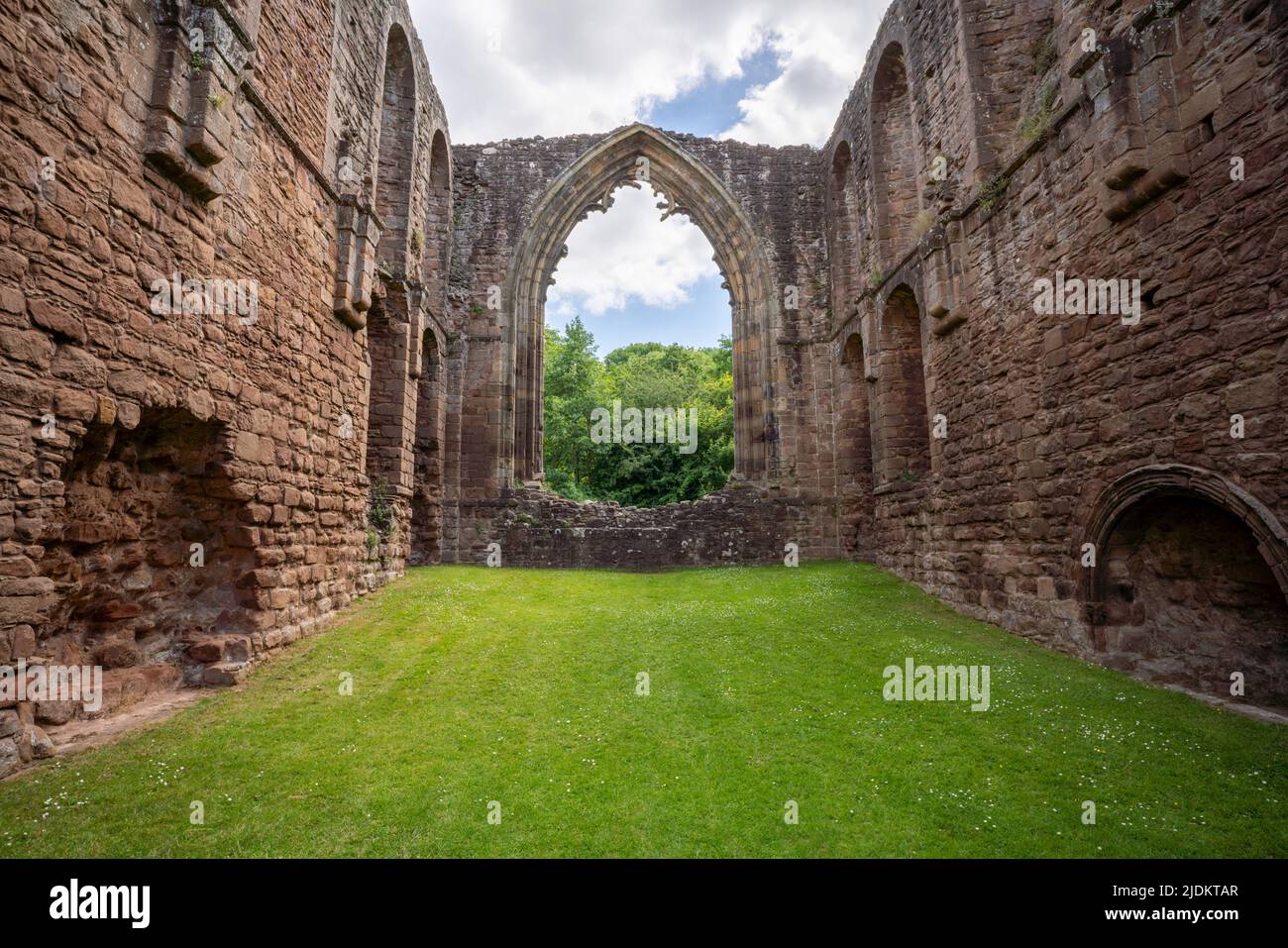 Restos de la abadía de Lilleshall cerca de Newport, Inglaterra Foto de stock