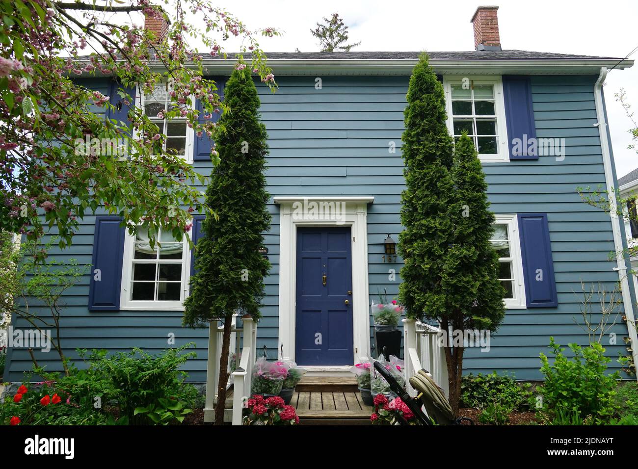 Casa típica, NiagaraontheLake, Península del Niágara, provincia de Ontario, Canadá, América