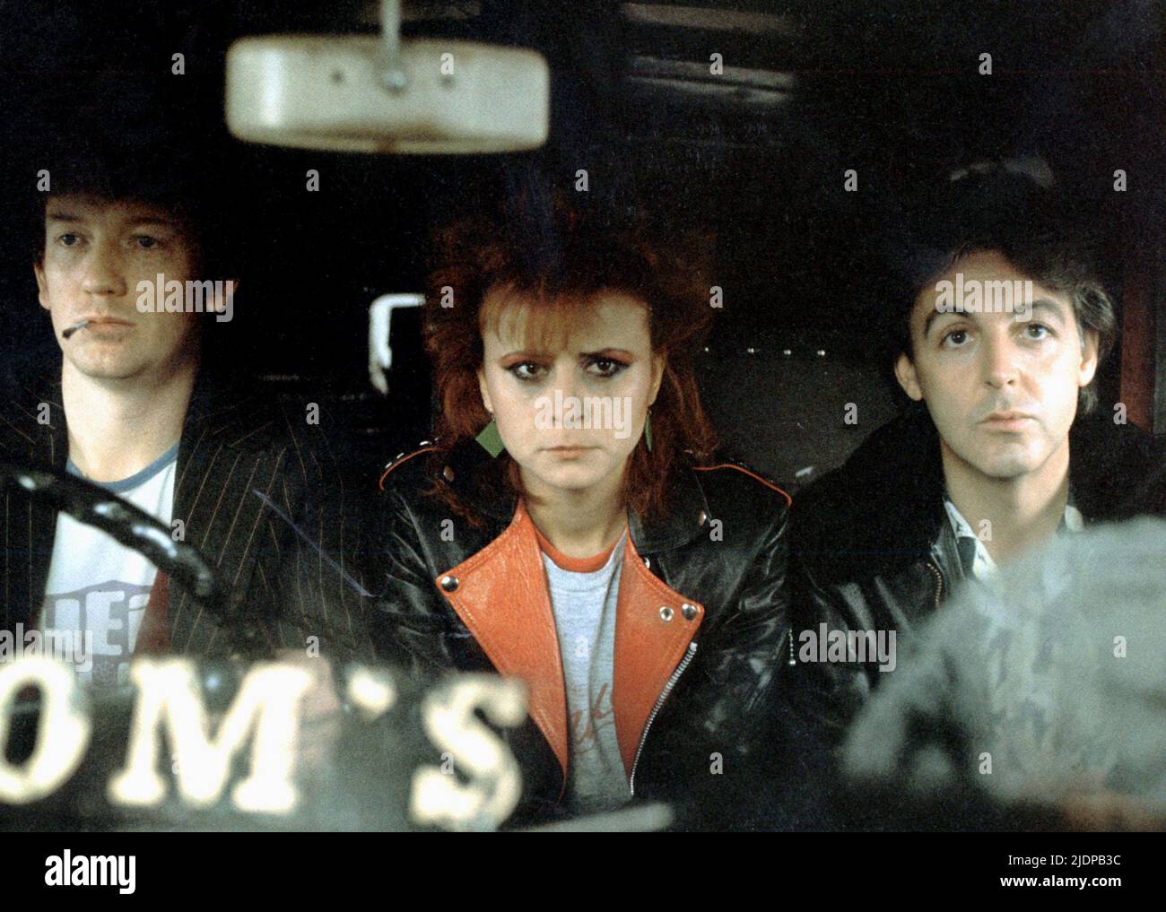 SALTHOUSE,ULLMAN,MCCARTNEY, DÉ MIS SALUDOS A BROAD STREET, 1984 Foto de stock
