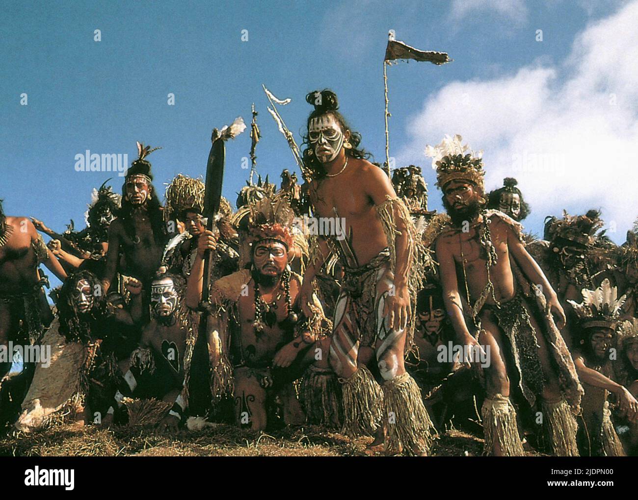 La tribu de la isla de pascua, Rapa Nui, 1994 Foto de stock