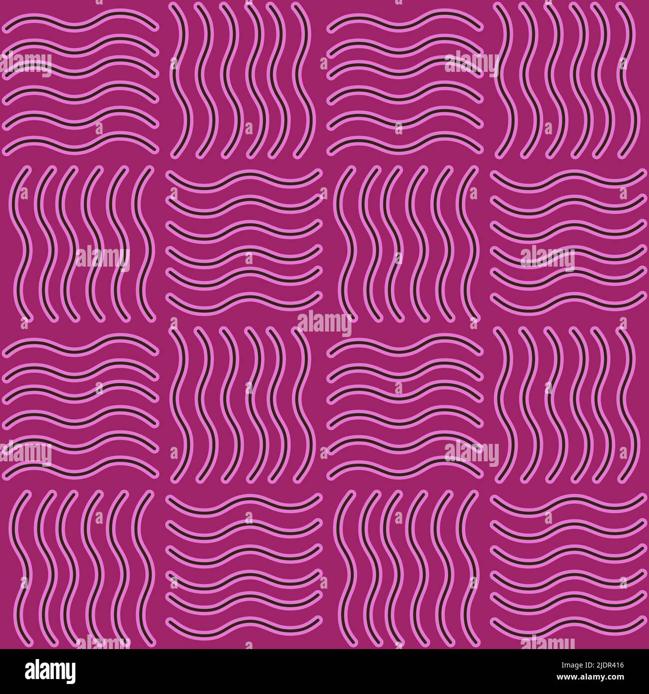 Estampado abstracto de ondas geométricas para telas y textiles y papel de embalaje y envoltorio y pasatiempos Foto de stock