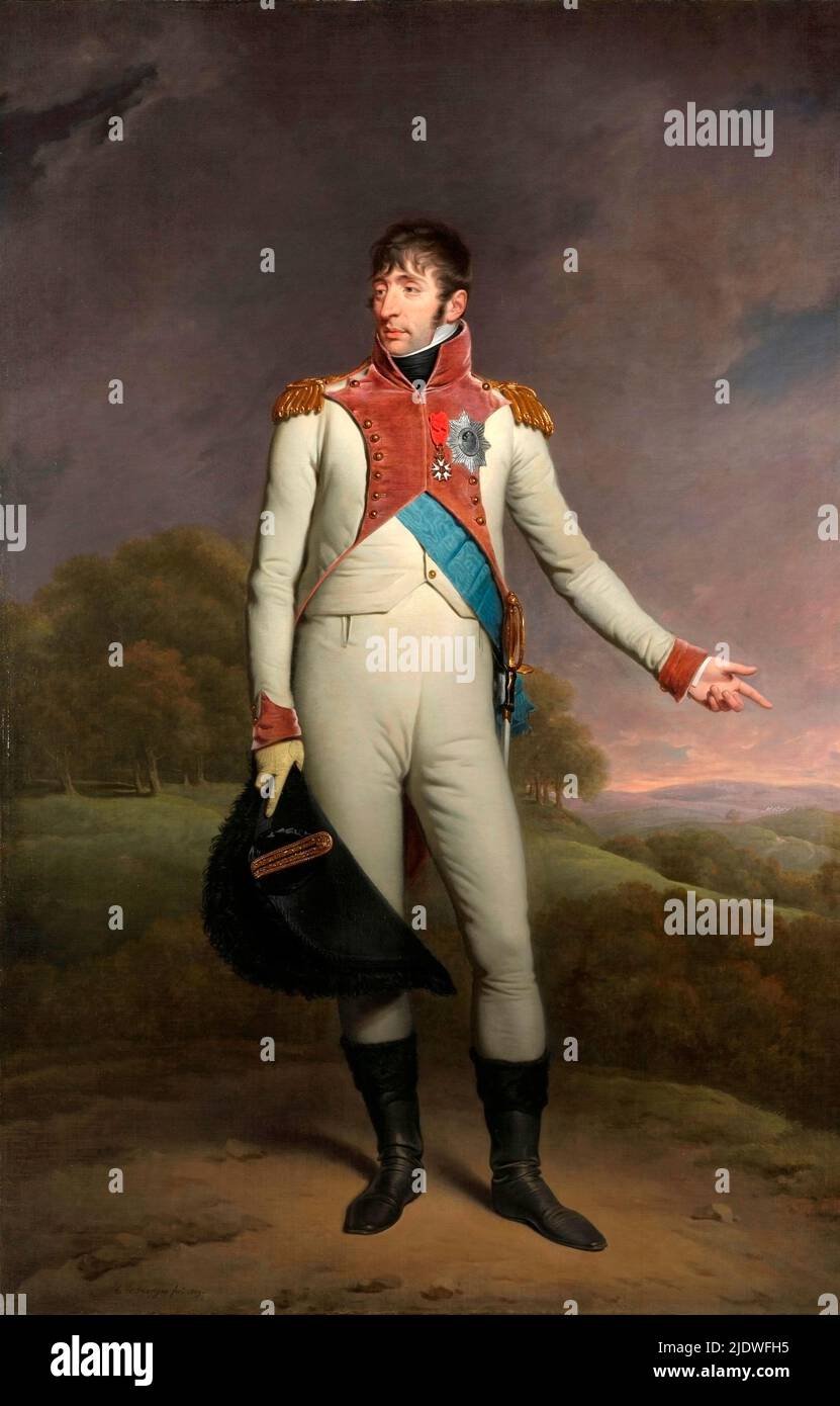 Retrato de Luis Napoleón, rey de Holanda, Charles Howard Hodges, 1809 Foto de stock