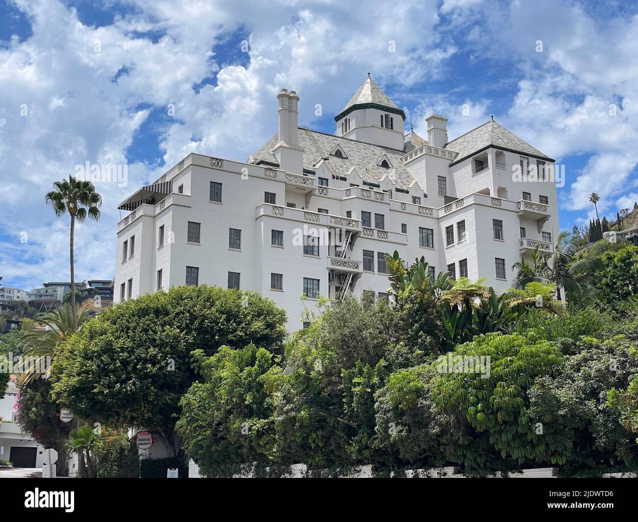 Chateau Marmont, hotel, Sunset Strip, West Hollywood, Los Ángeles Foto de stock