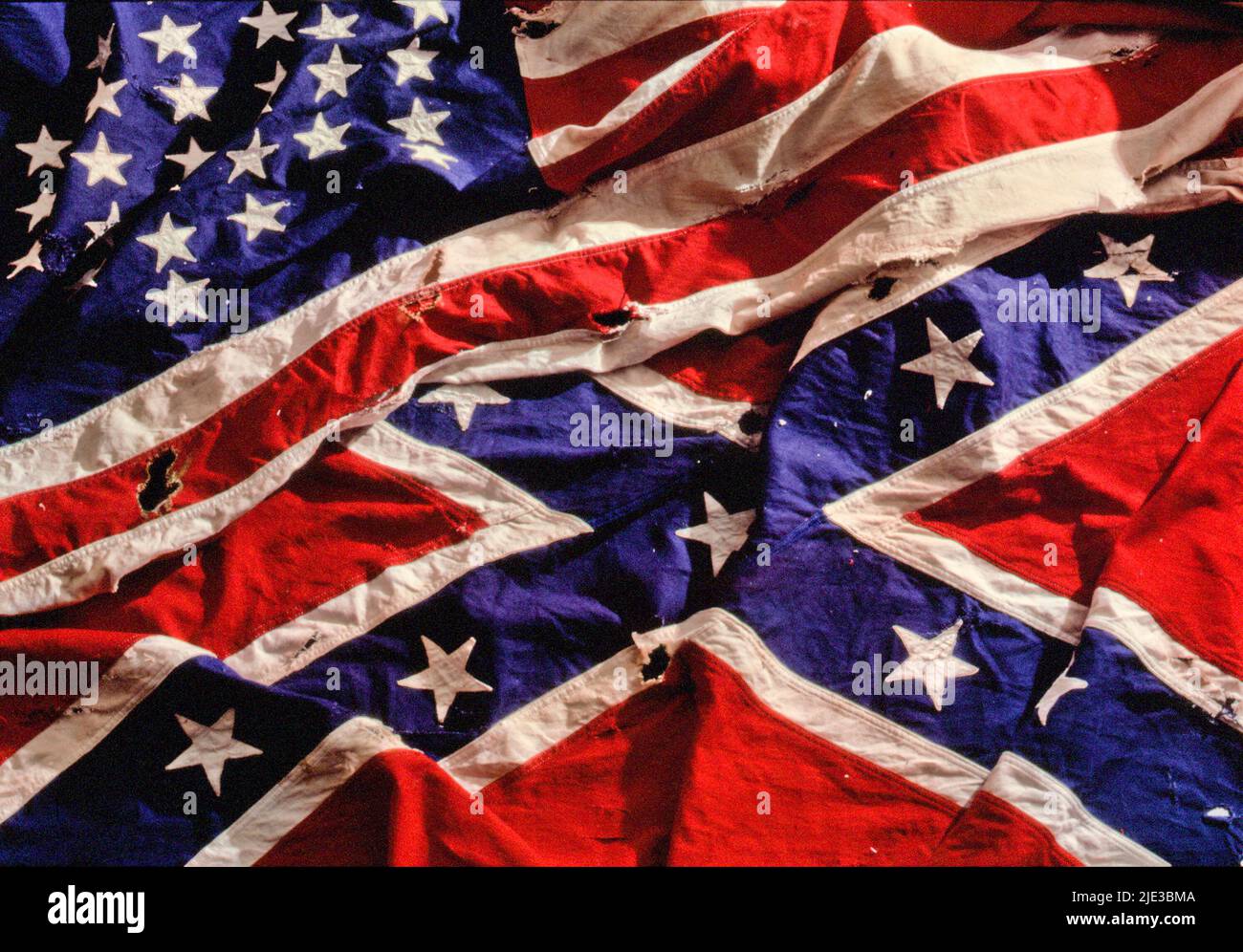 Banderas americanas del 1800 Foto de stock