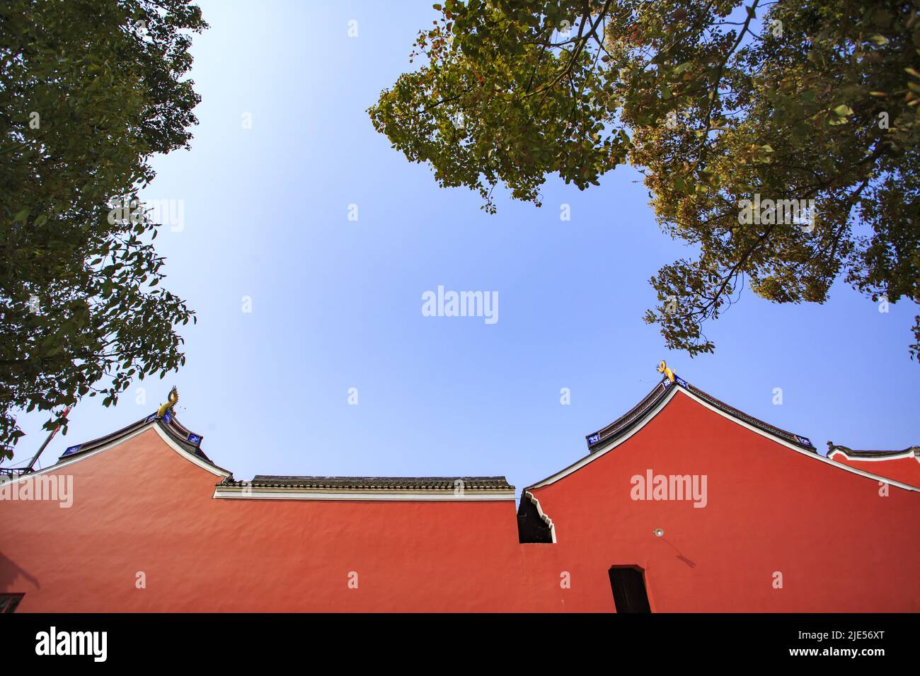 Zhejiang ningbo yinzhou salado auspicioso ciudad salado auspicioso templo Foto de stock