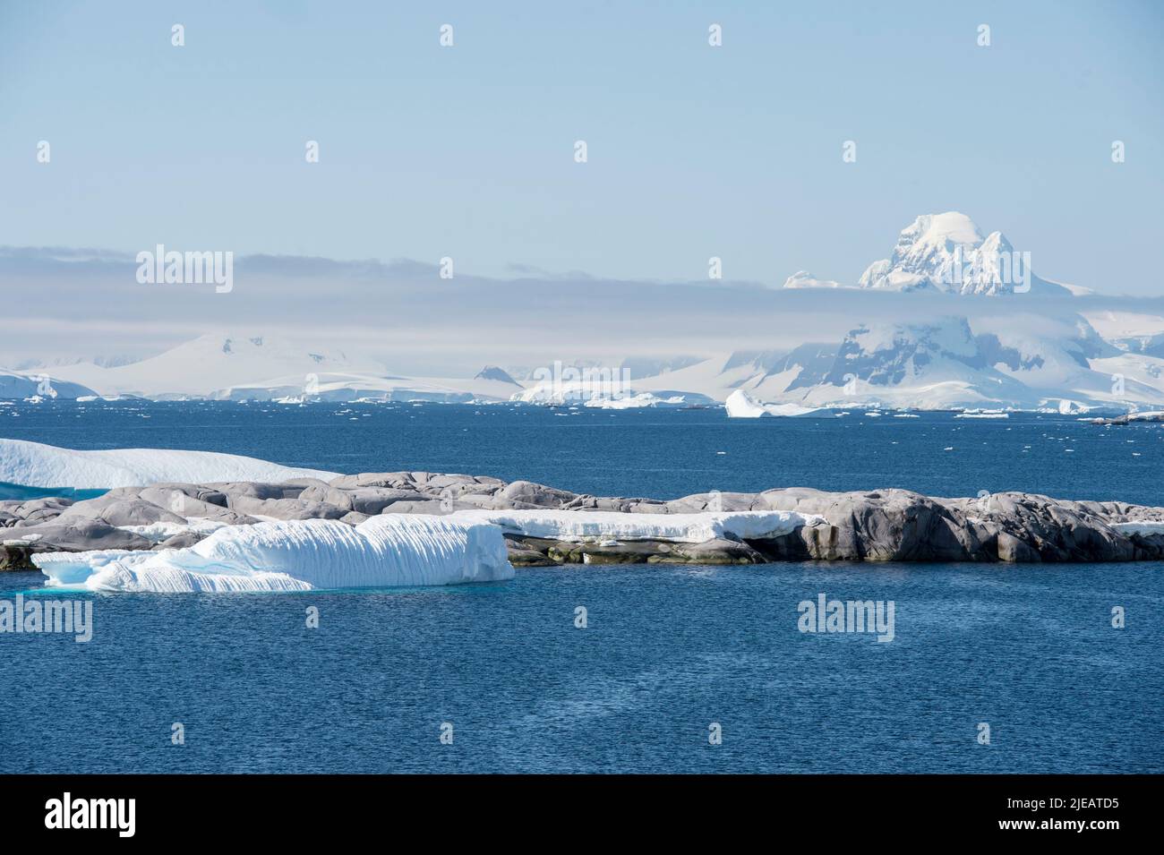 Puerto Charcot Península Antártica Foto de stock