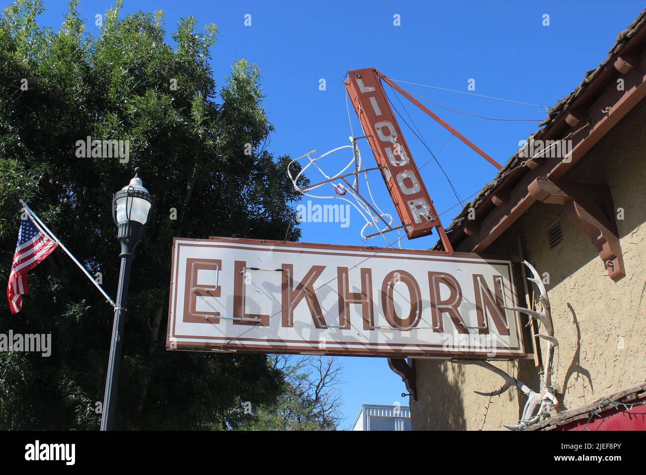 Bar Elkhorn, San Miguel, California Foto de stock