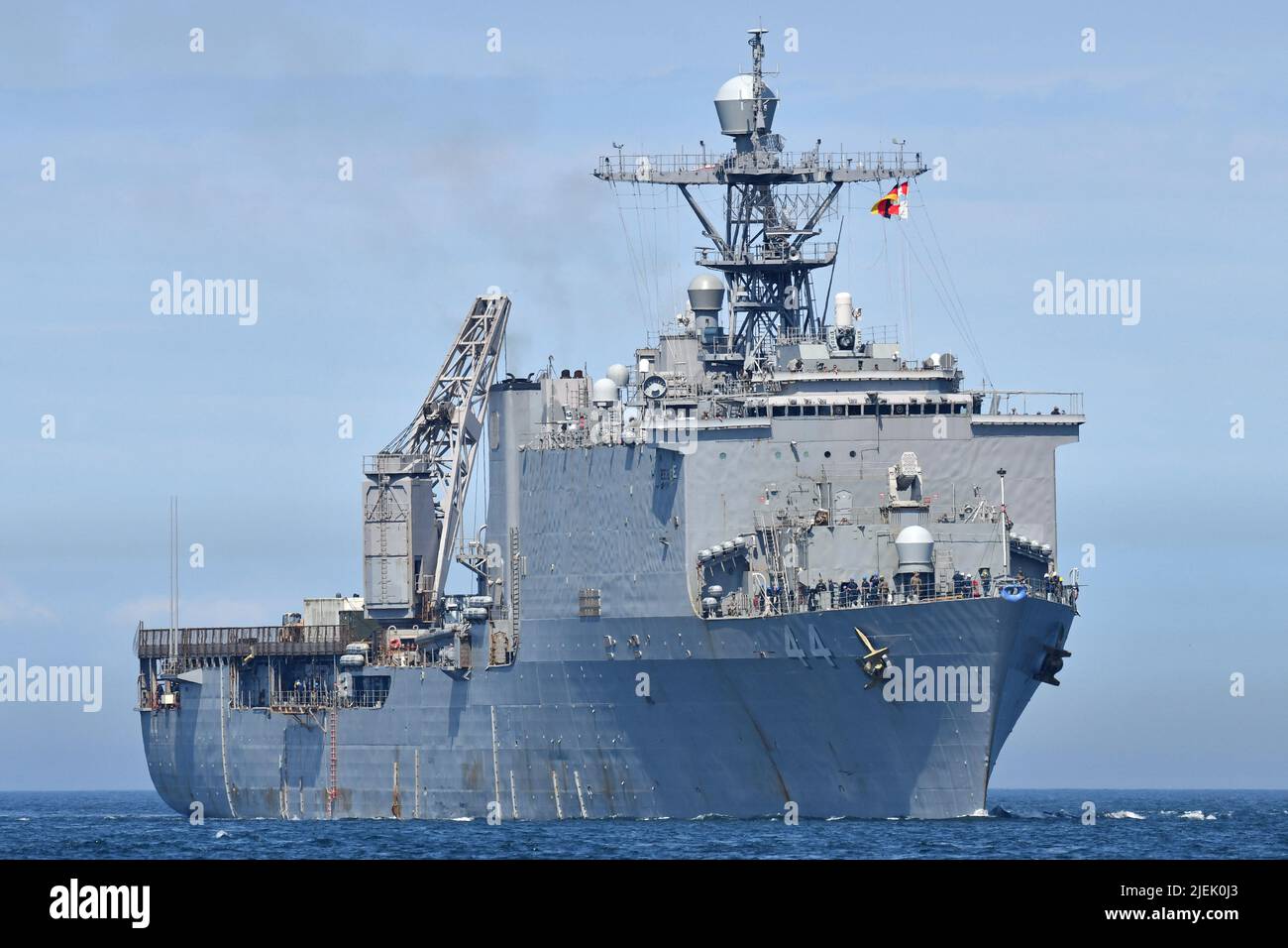 Barco de aterrizaje USS GUSTON HALL (LSD-44) Foto de stock