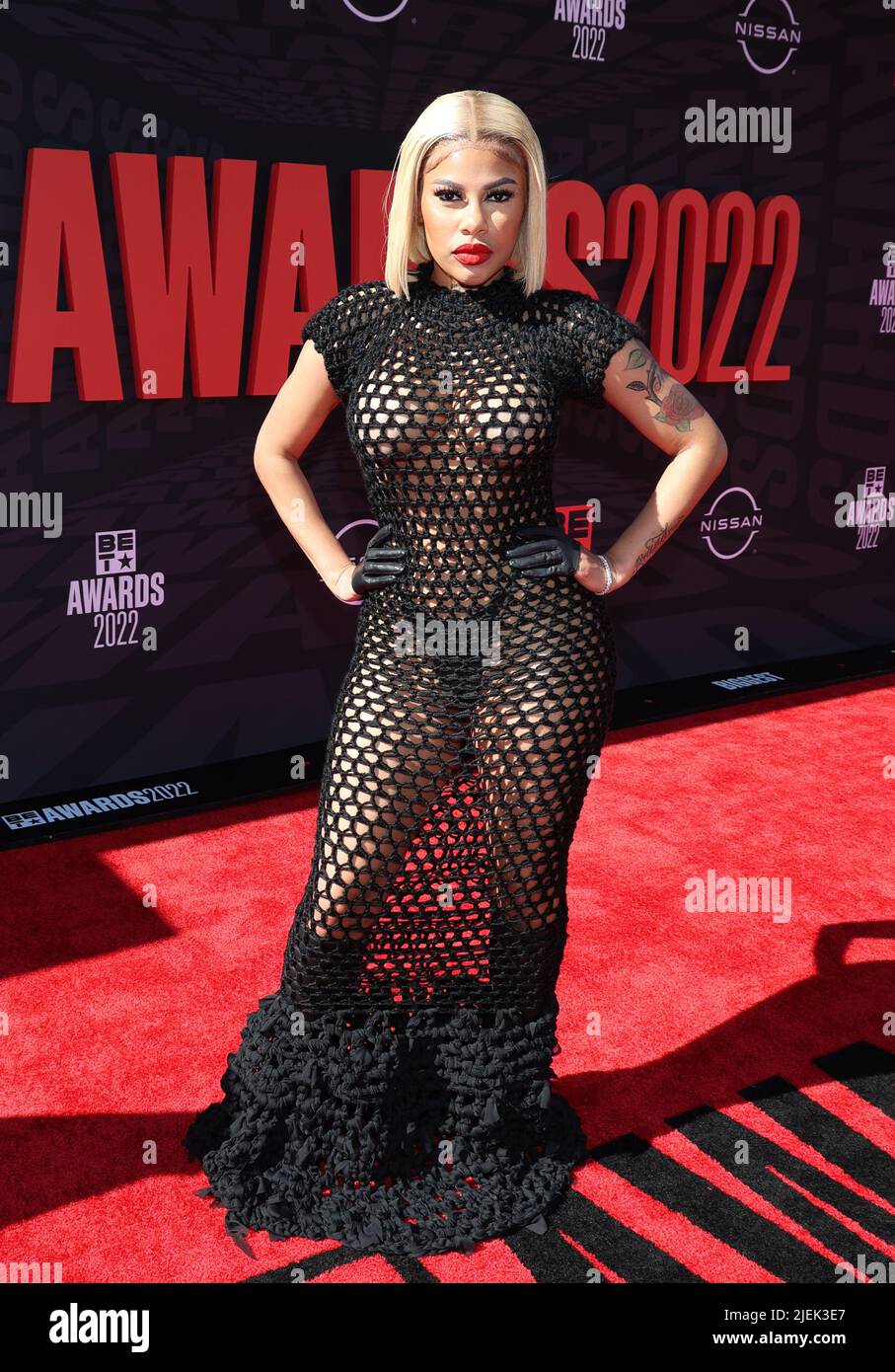 Los Ángeles, Ca. 26th de junio de 2022. Mellow Rackz en LOS Premios BET 2022 el 26 de junio de 2022. Crédito: Walik Goshorn/Media Punch/Alamy Live News Foto de stock