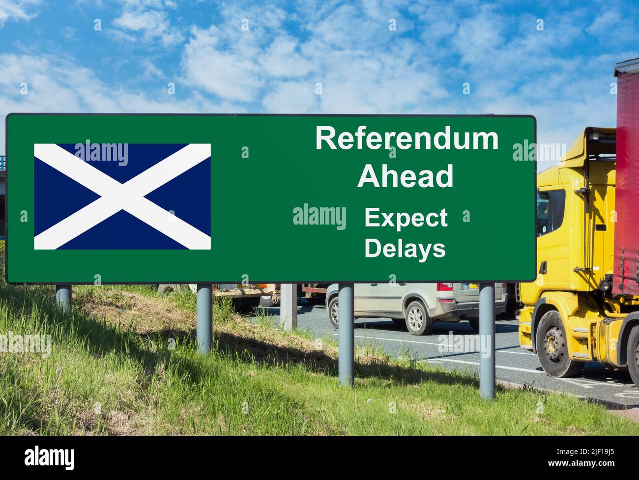 Escocia, referéndum escocés, independencia Octubre 2023 Concepto Foto de stock