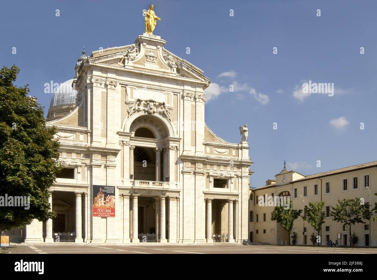 basílica de Santa Maria degli Angeli, Italia, Umbría, Asís Foto de stock