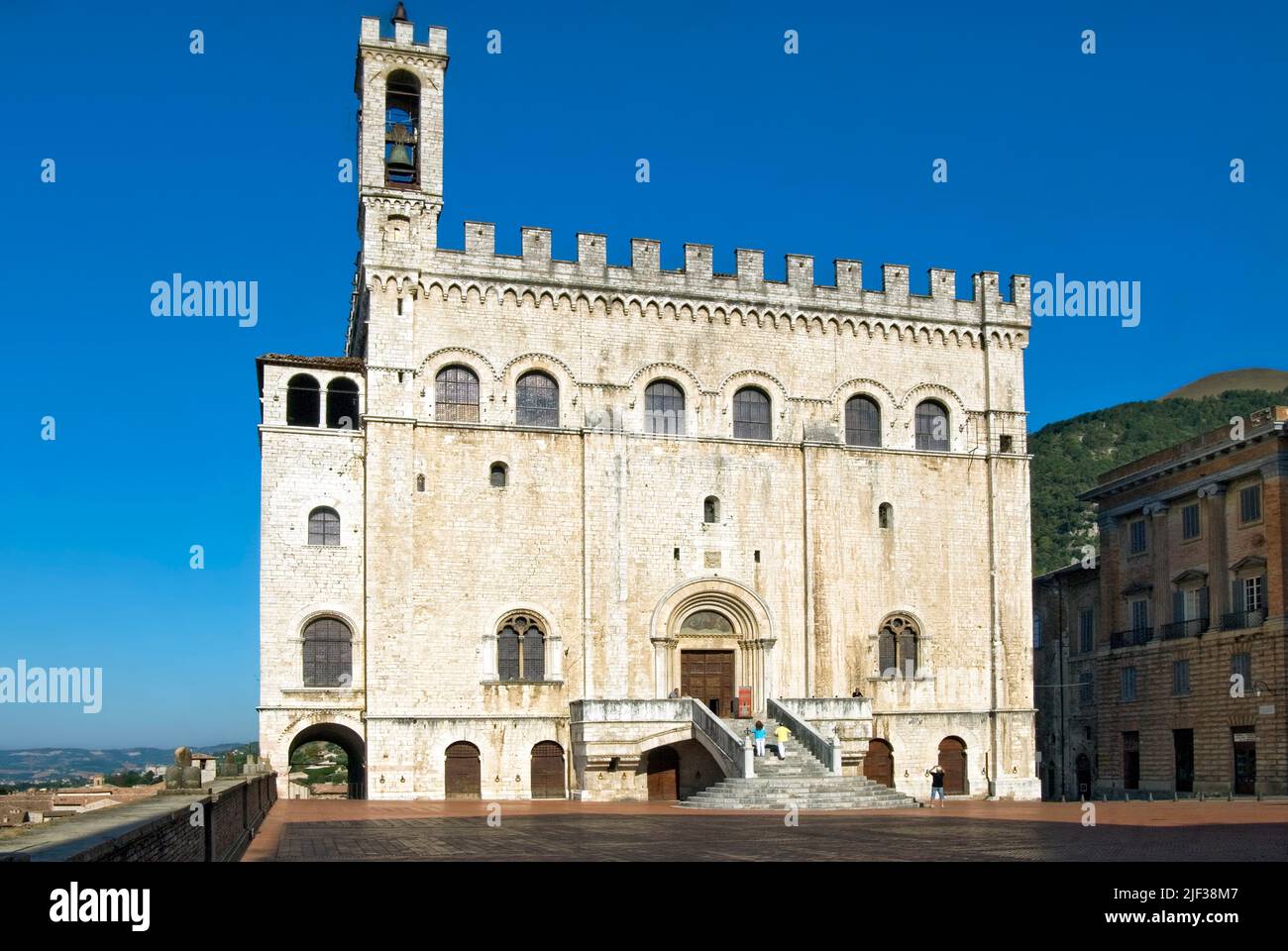 Palazzo dei Consoli, Italia, Umbría, Gubbio Foto de stock
