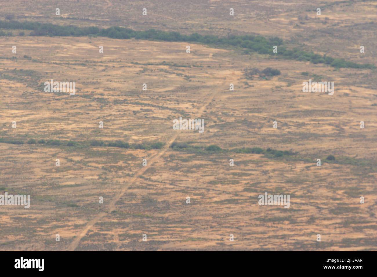 Desierto: La forma Knersvlakte arriba en septiembre tomada del paso de VanRhyn cerca de Nieuwoudtville, Cabo Norte de Sudáfrica Foto de stock