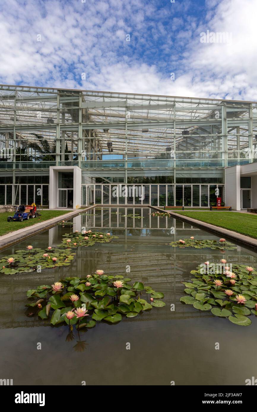 Padua, Italia - 06 10 2022: El Jardín de la Biodiversidad en el Jardín Botánico de Padua en un día de verano. Foto de stock