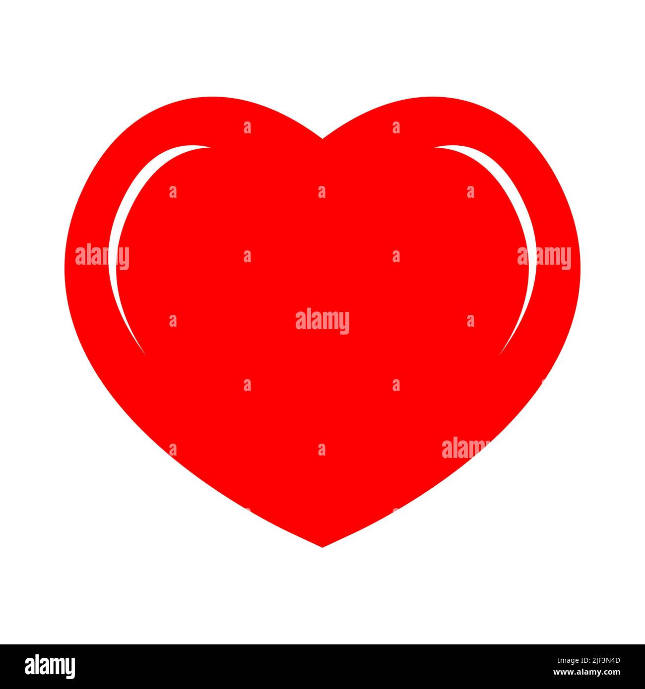 Forma de corazón rojo. Emblema de la verdad, de la conciencia y de la valentía moral. Fuente simbólica de experiencias. Símbolo de centro vital. Órgano del cuerpo humano. Elemento para logotipo Ilustración del Vector