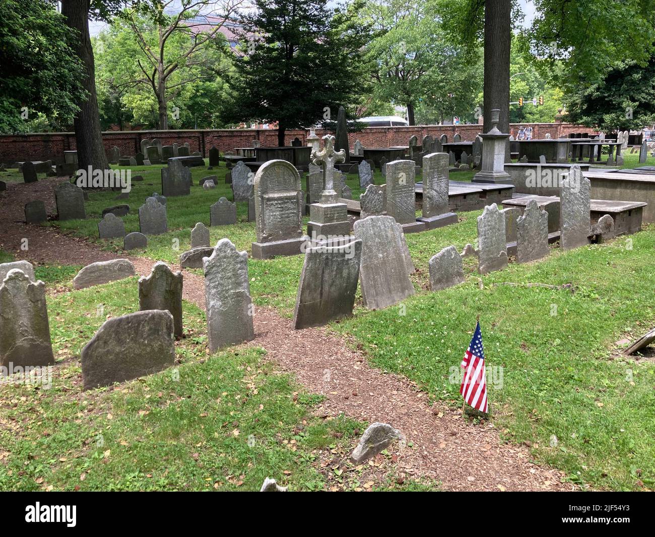 Cementerio de la Iglesia de Cristo, Filadelfia, Pennsylvania, EE.UU. Foto de stock