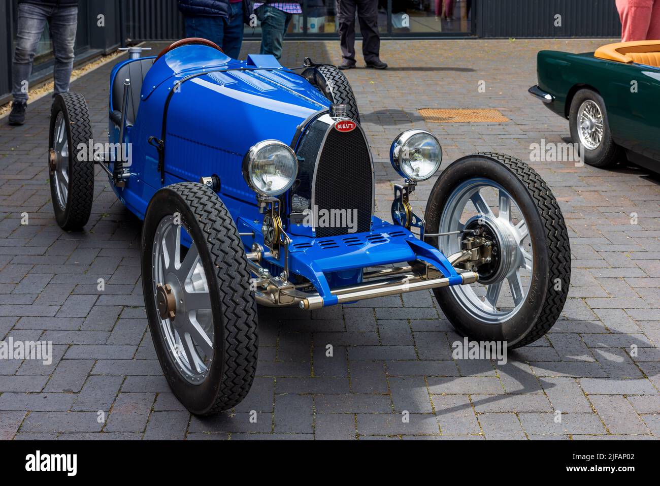 The Little Car Company Bugatti Baby II, en exhibición en el June