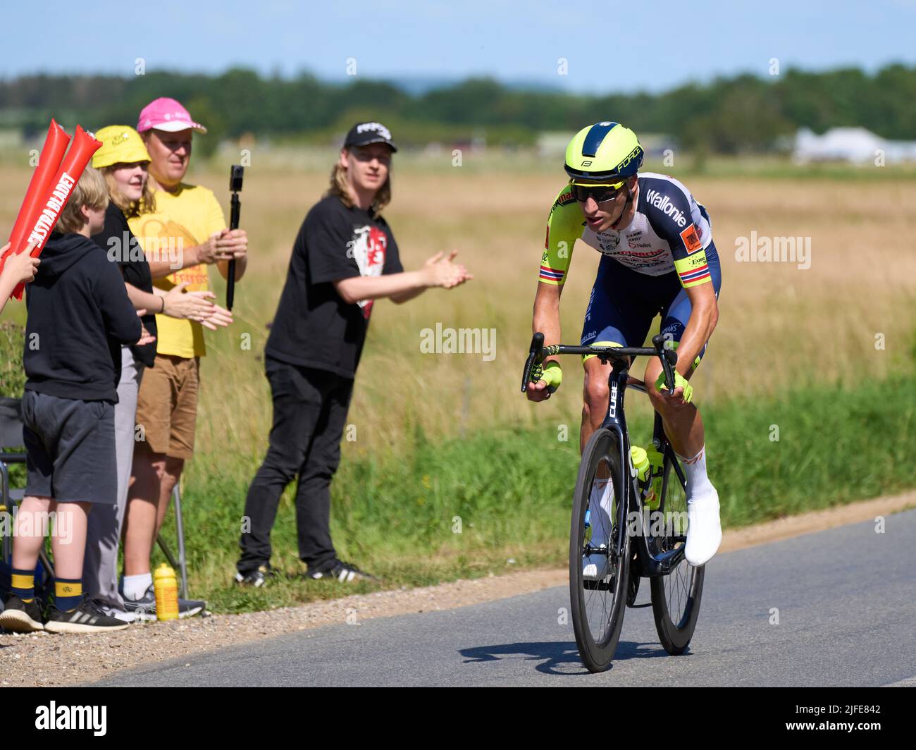 Tour de France 2022: Segunda etapa en Reersoe, Dinamarca Foto de stock