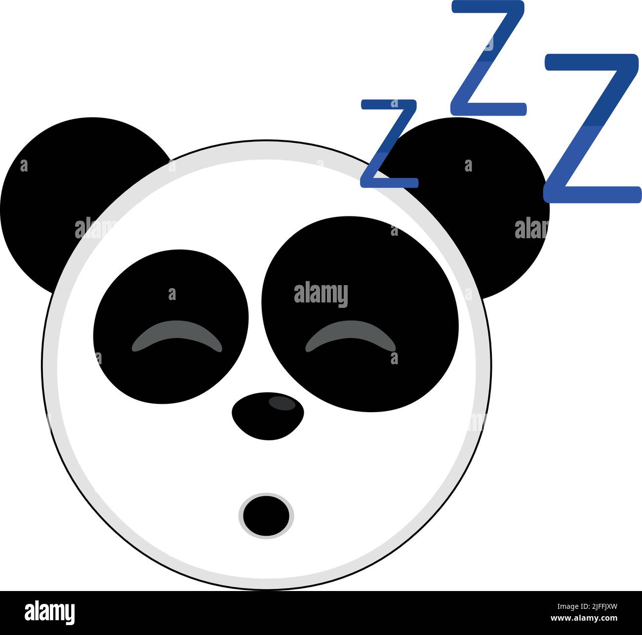 Oso panda durmiendo Imágenes vectoriales de stock - Alamy