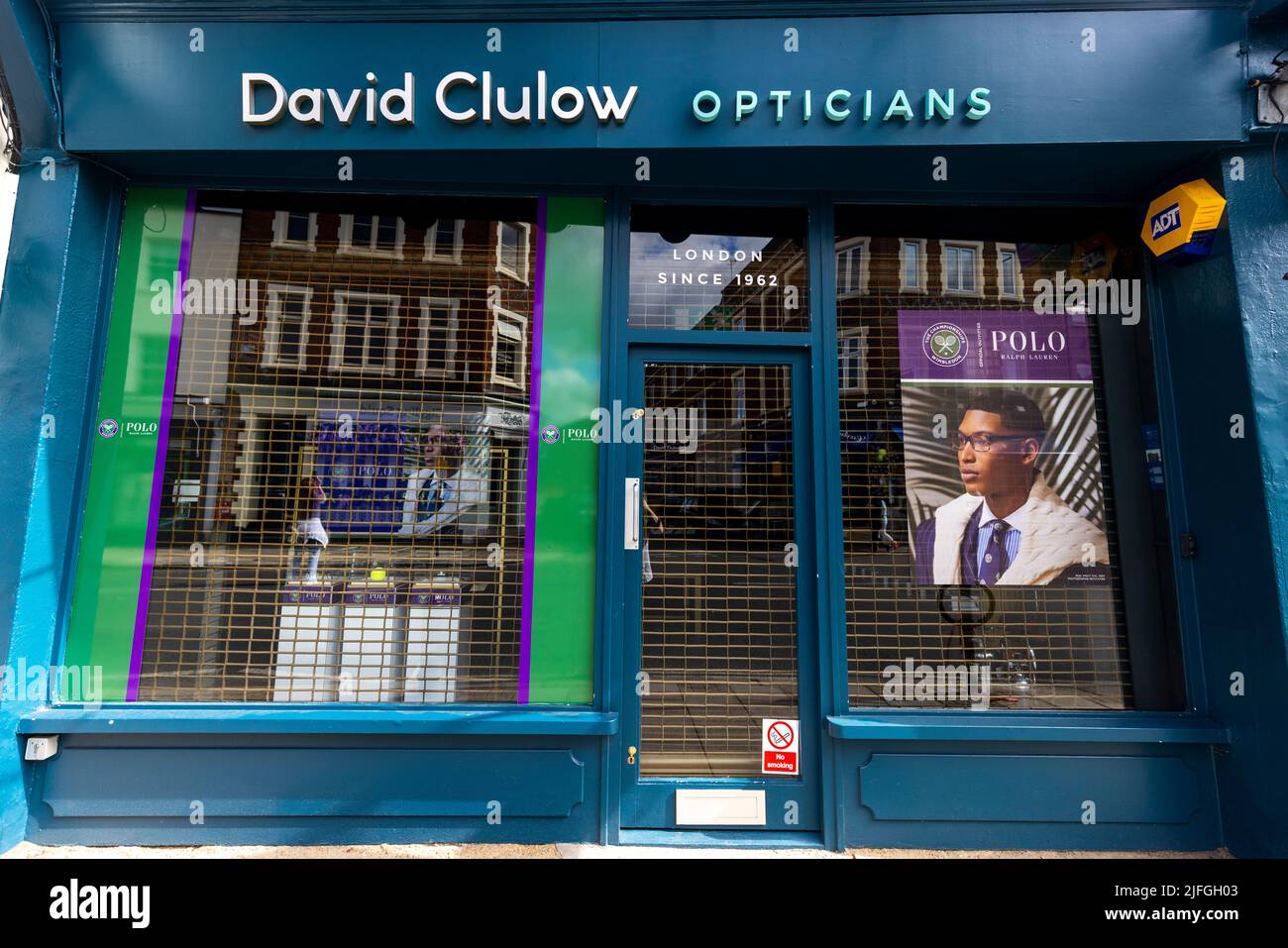 Vista general de los frentes temáticos de Wimbledon en Wimbledon