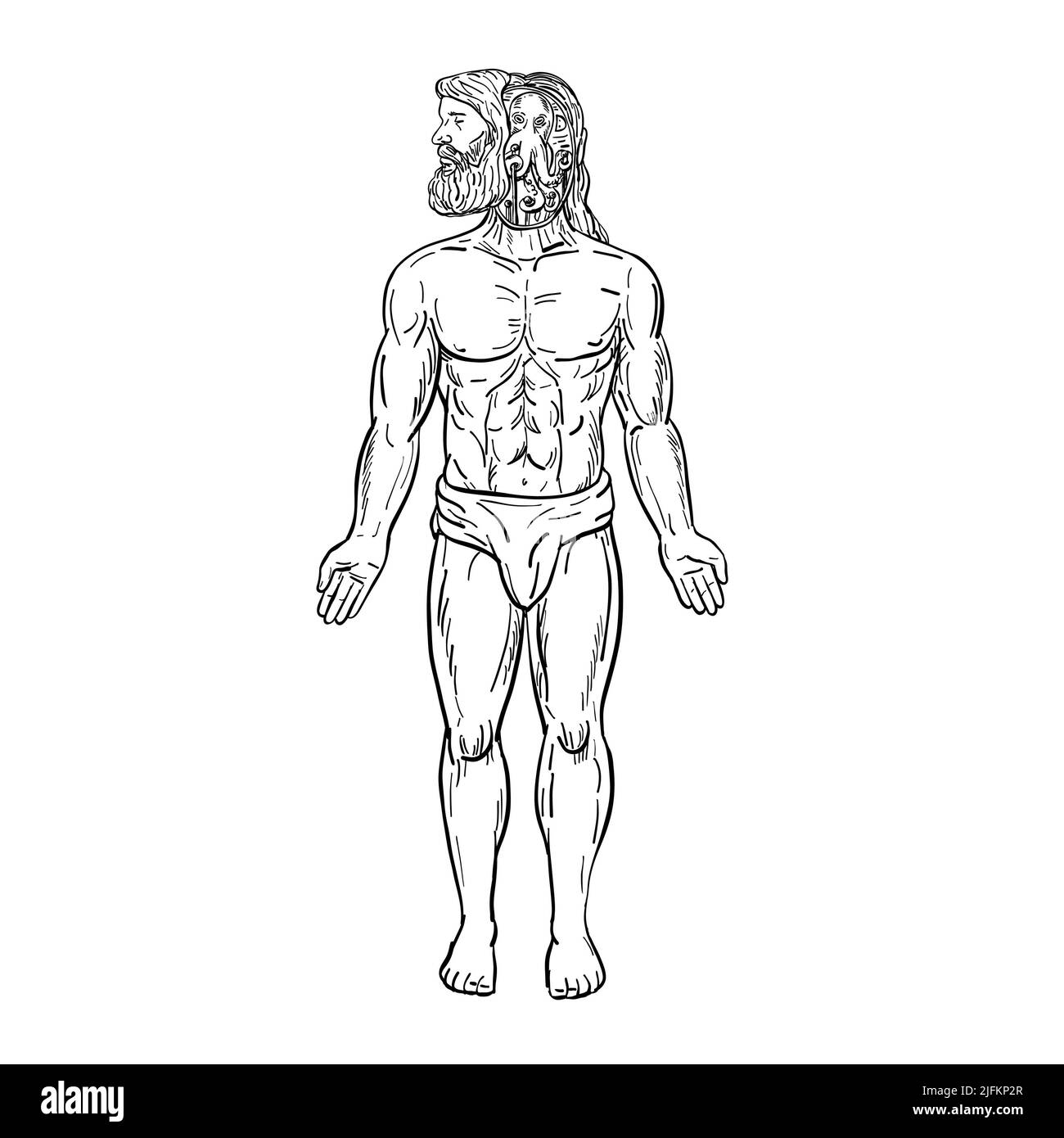 Anatomia humana masculino dibujo Imágenes de stock en blanco y negro - Alamy