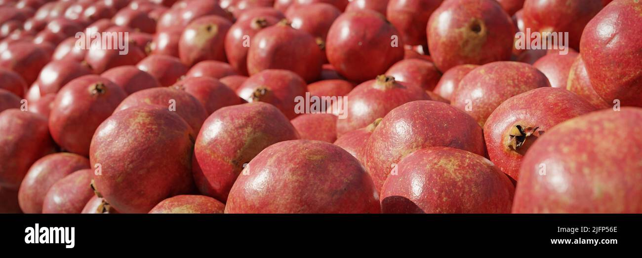 granadas, fondo de frutas deliciosas Foto de stock