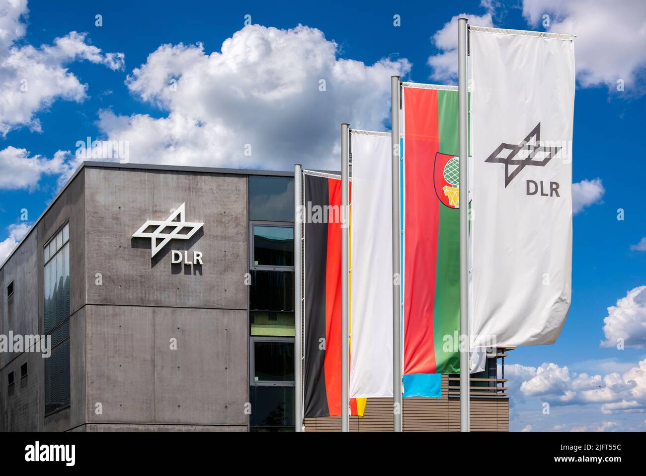 Gebäude der DLR im Innovationspark der Universität en Augsburg Foto de stock