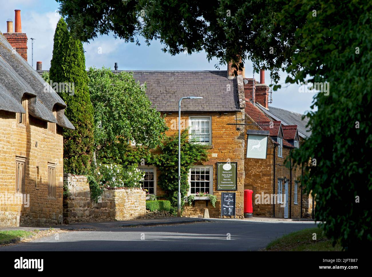 El pueblo de Lyddington, Rutland, Inglaterra, Reino Unido Foto de stock