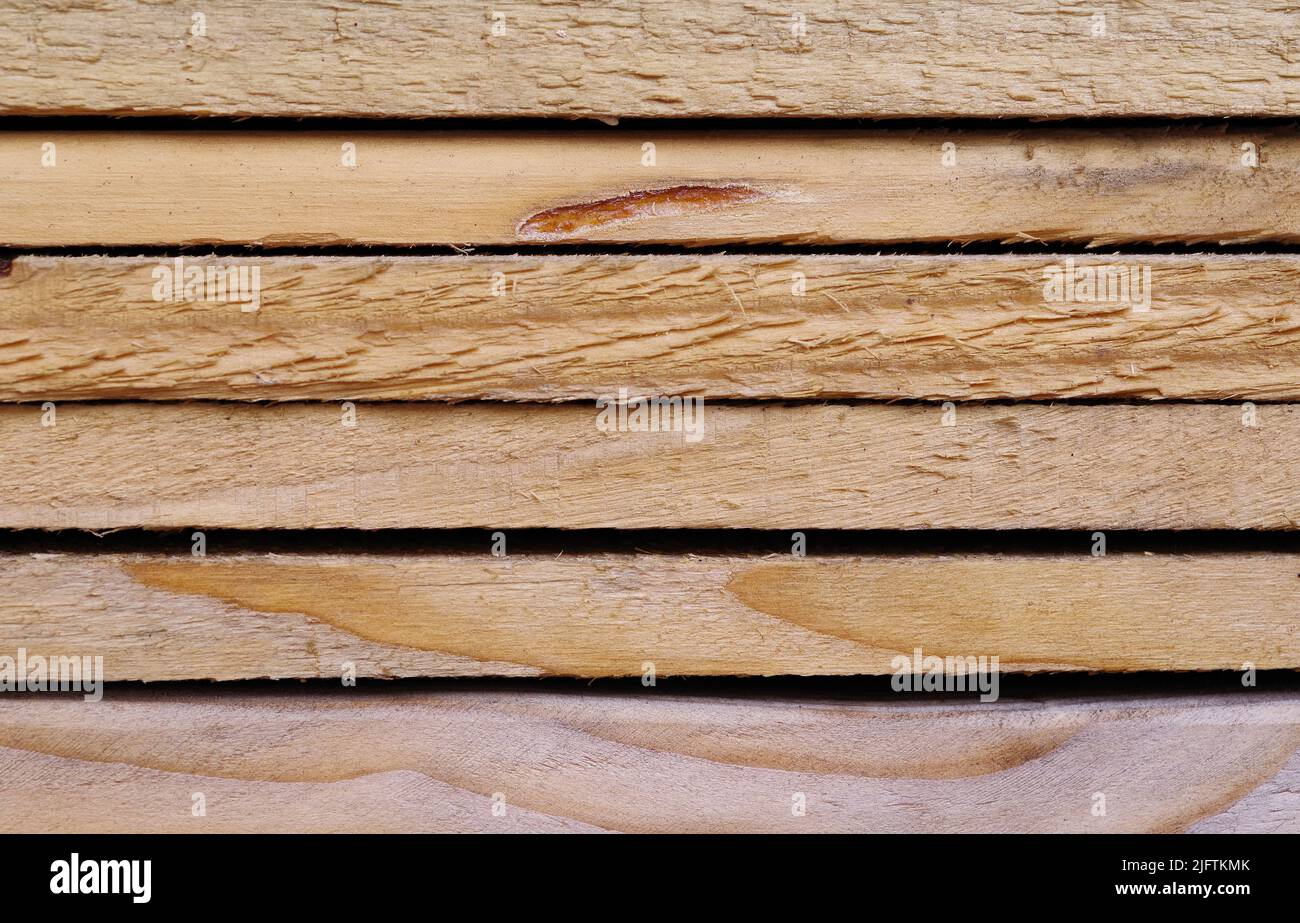 Fondo de una vista lateral de los paneles de madera Foto de stock