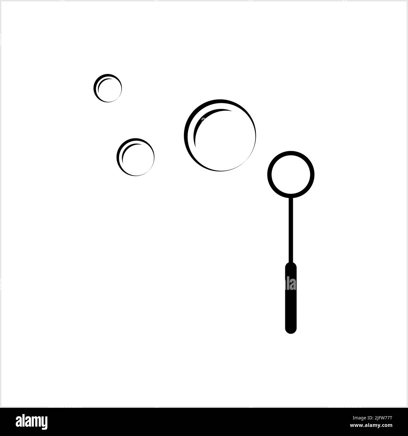 Bubble Blower Icono, Niños Bubble Maker ilustración de arte vectorial