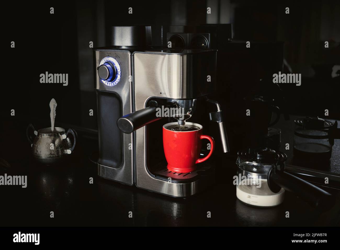 Máquina de café con filtro rosa, café expreso, anti goteo, máquinas de café  instantáneo, oficina en casa, máquina de café totalmente automática