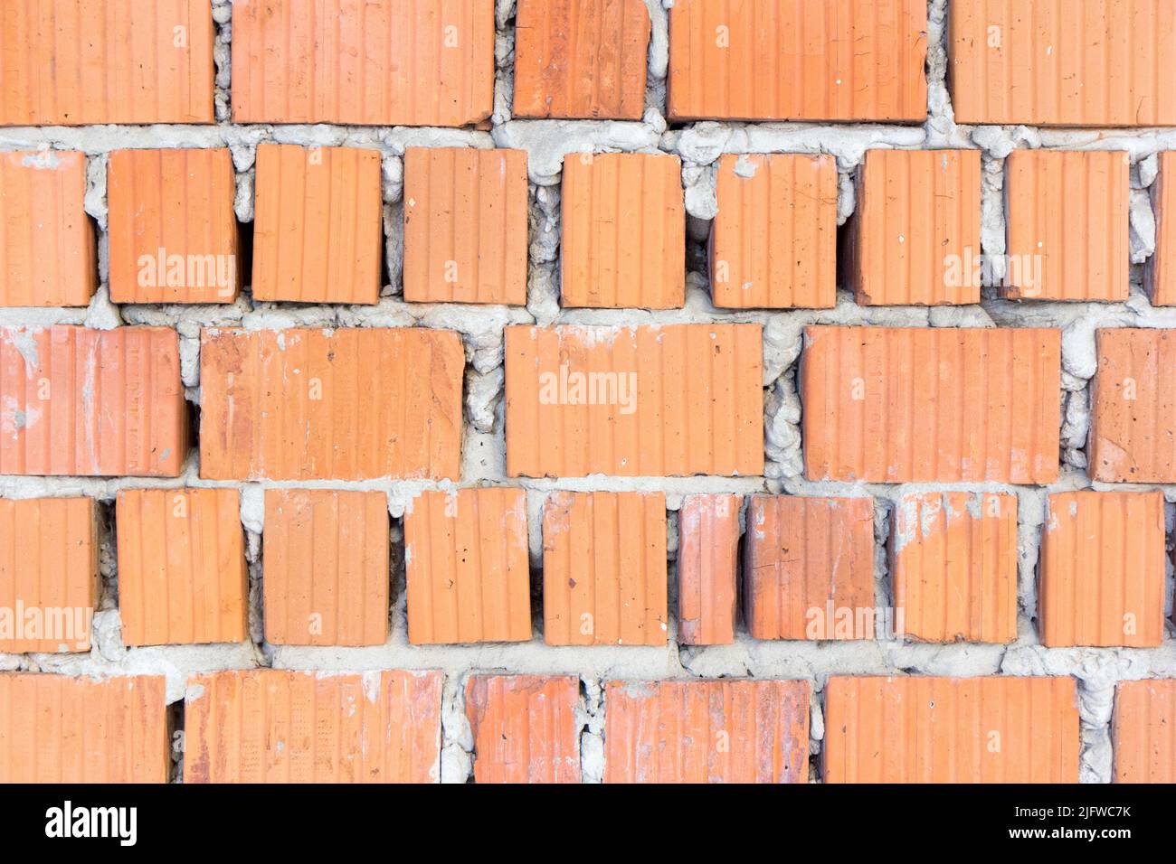 Una pared de hecho de ladrillos Foto de stock
