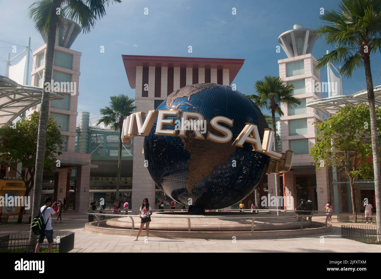 Atracción del parque temático Universal Studios en Resort World, Sentosa Island, Singapur Foto de stock