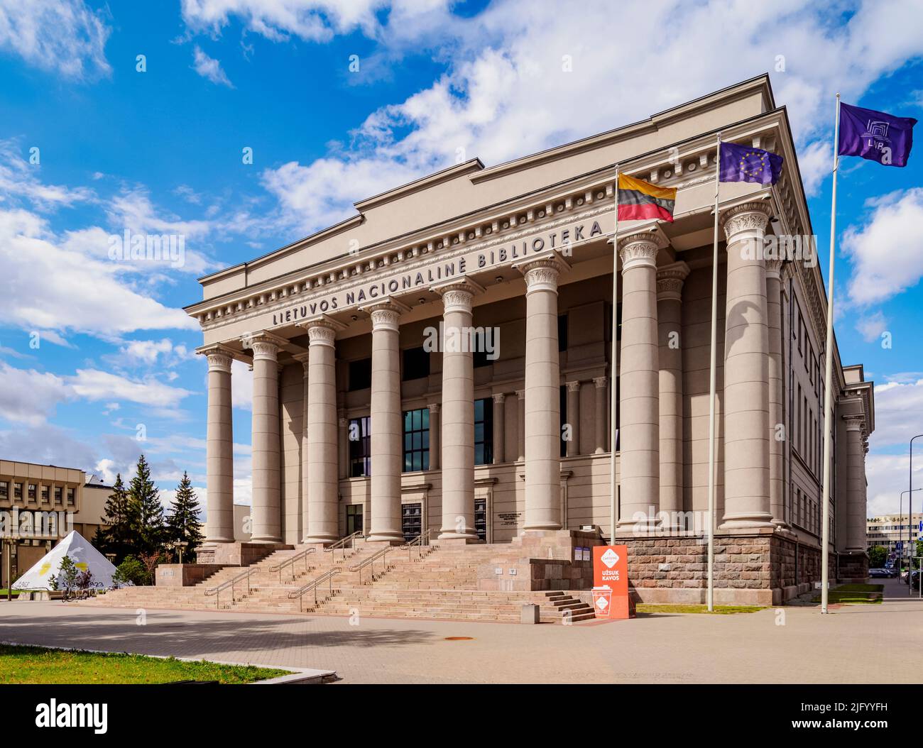 Martynas Mazvydas Biblioteca Nacional de Lituania, Vilnius, Lituania, Europa Foto de stock