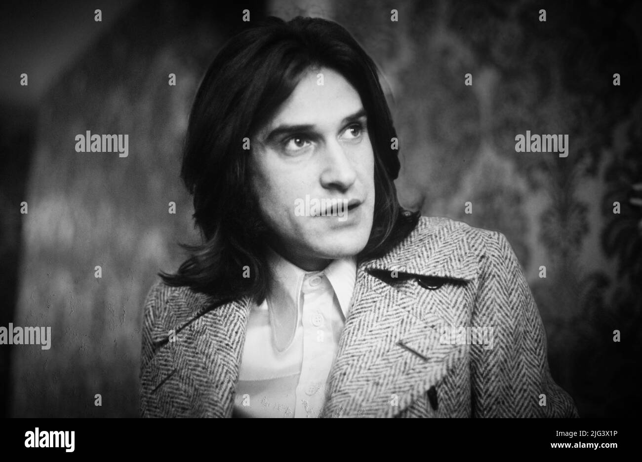 Ray Davies Photoshoot Londres, Reino Unido - 1972, (Foto Gijsbert Hanekroot) Foto de stock