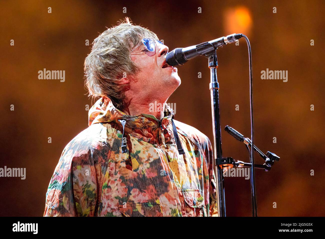 Luca Italia 6 de julio de 2022 Liam Gallagher - en vivo en el Festival de Verano de Lucca © Andrea Ripamonti / Alamy Foto de stock