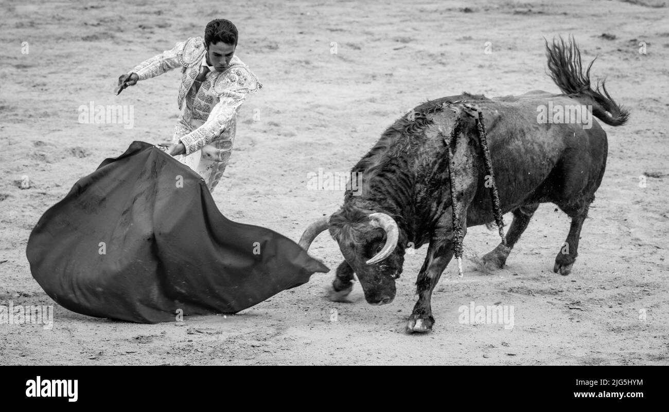 Corridas de toros en Sanlucar, España Foto de stock