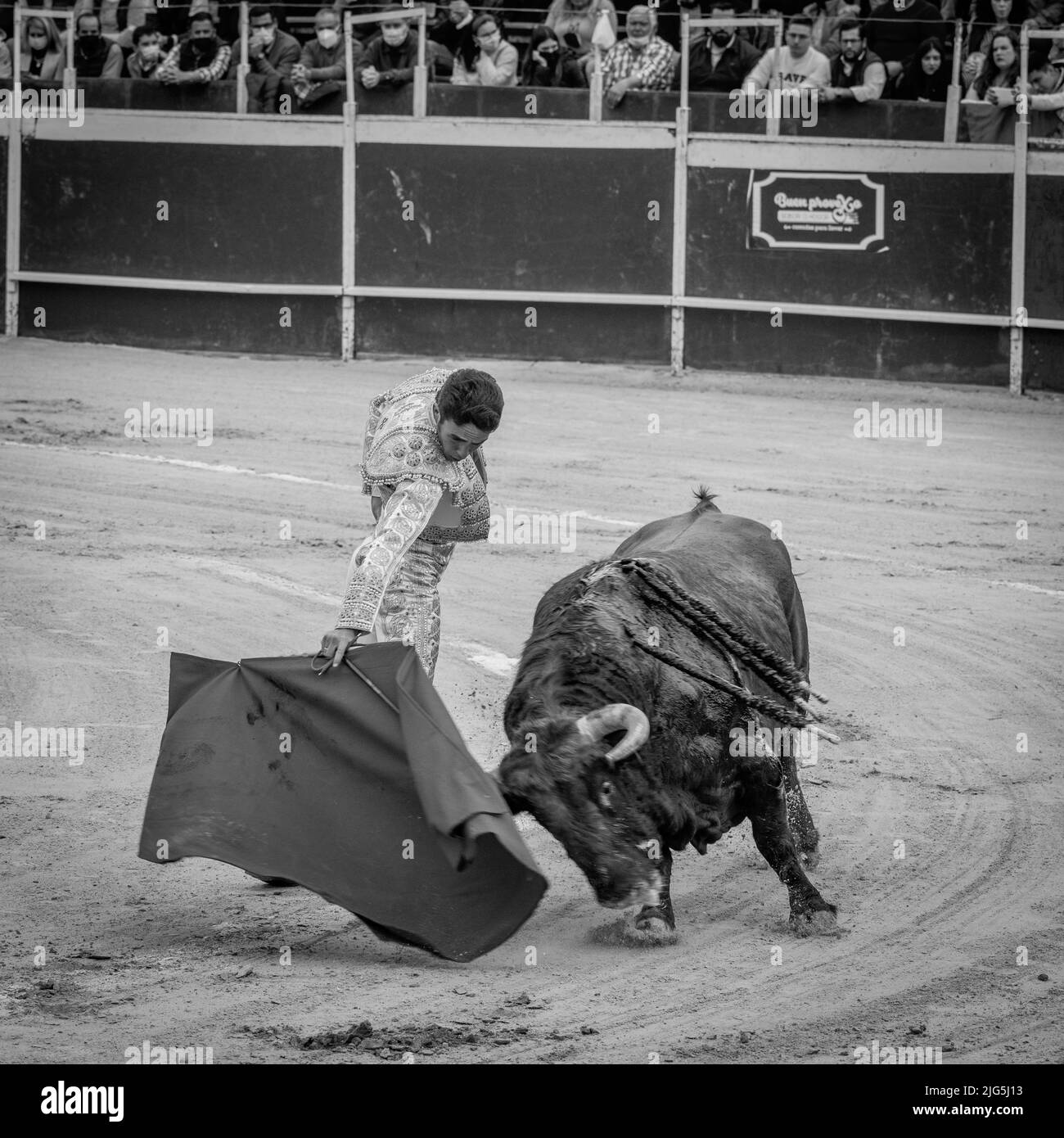 Corridas de toros en Sanlucar, España Foto de stock