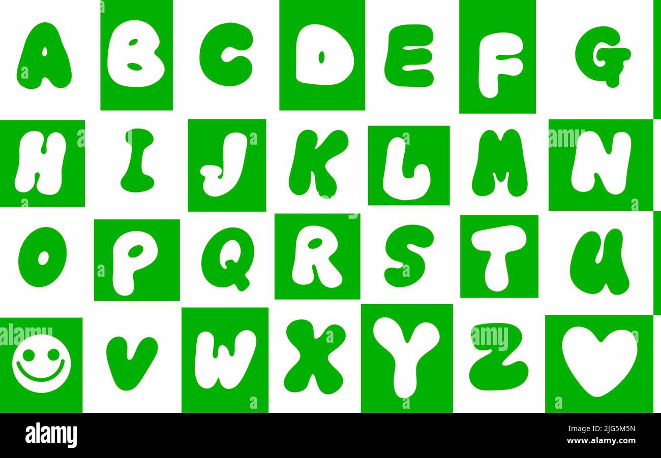 Patrón del alfabeto inglés escolar para niños y tejidos y papel para  envolver, cuadernos y embalajes y aficiones. Ilustración de alta calidad  Fotografía de stock - Alamy