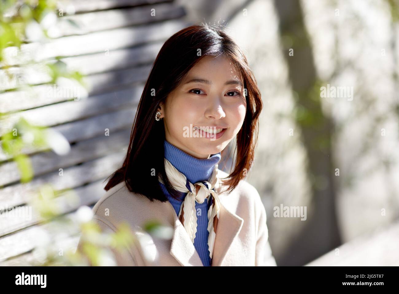 Retrato de mujer japonesa Foto de stock