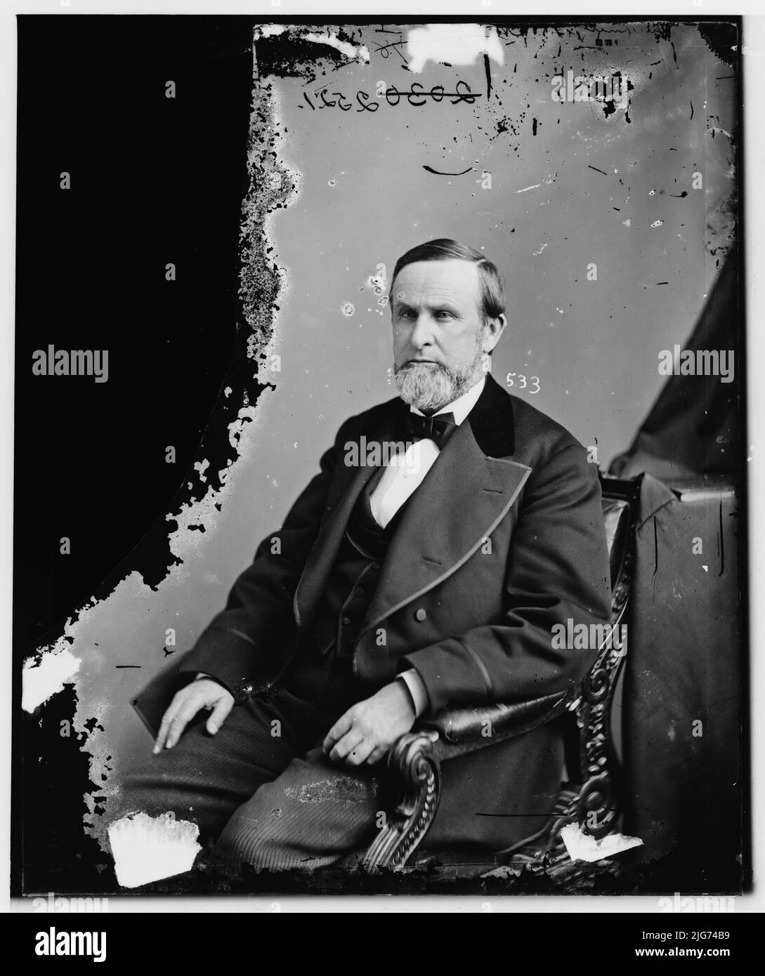 El Hon. Aylett Hawes Buckner de MO, entre 1860 y 1875. [Político, dueño de esclavos, supremacista blanco]. Foto de stock
