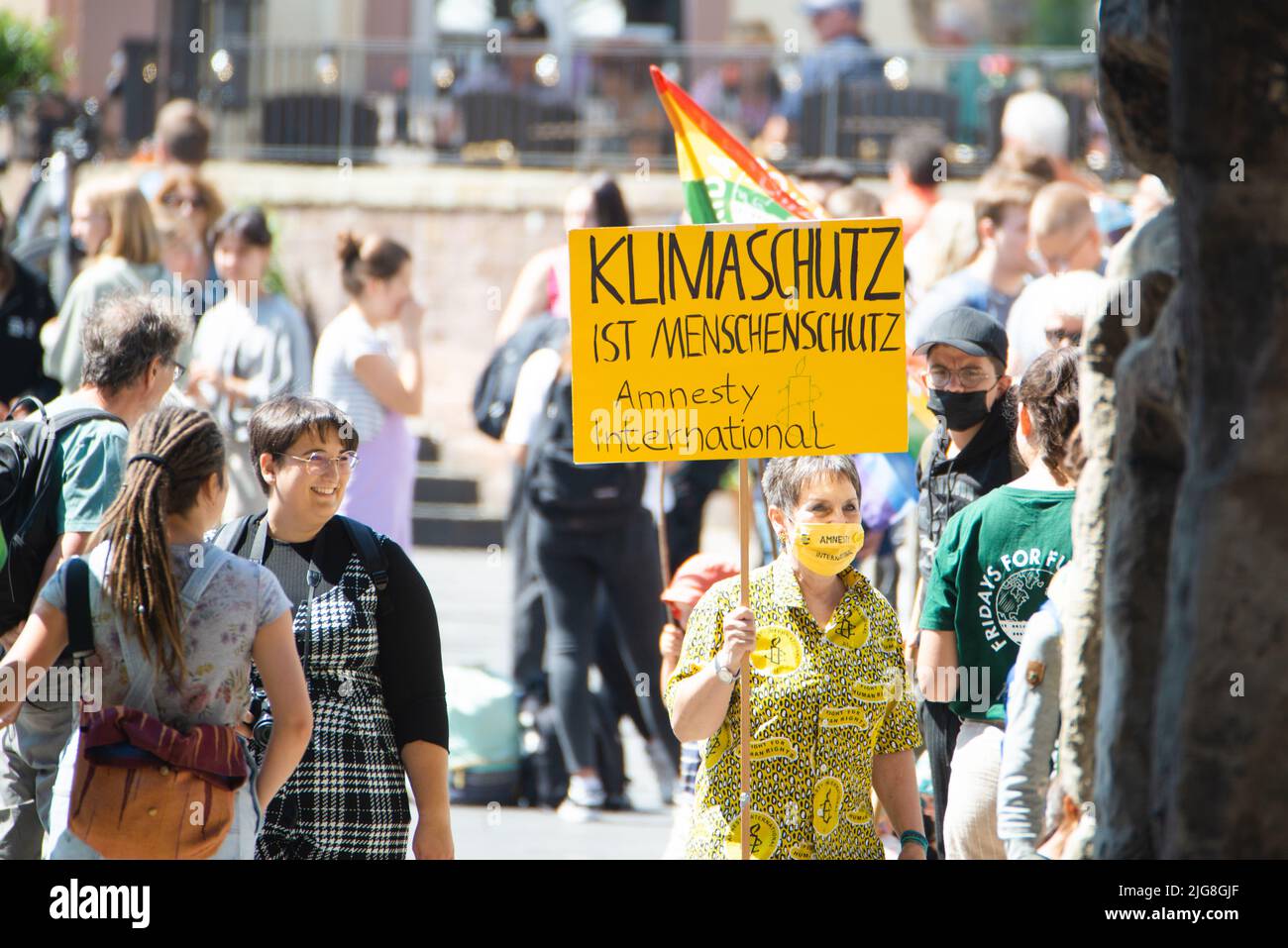 Viernes para una futura manifestación en Trier, Alemania, el 08.07.2022,  protesta contra el cambio climático y el calentamiento global, debate  ambiental Fotografía de stock - Alamy